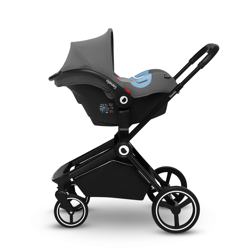 Lionelo Mika 3 в 1 Grey Stone - Багатофункціональна коляска з сидінням