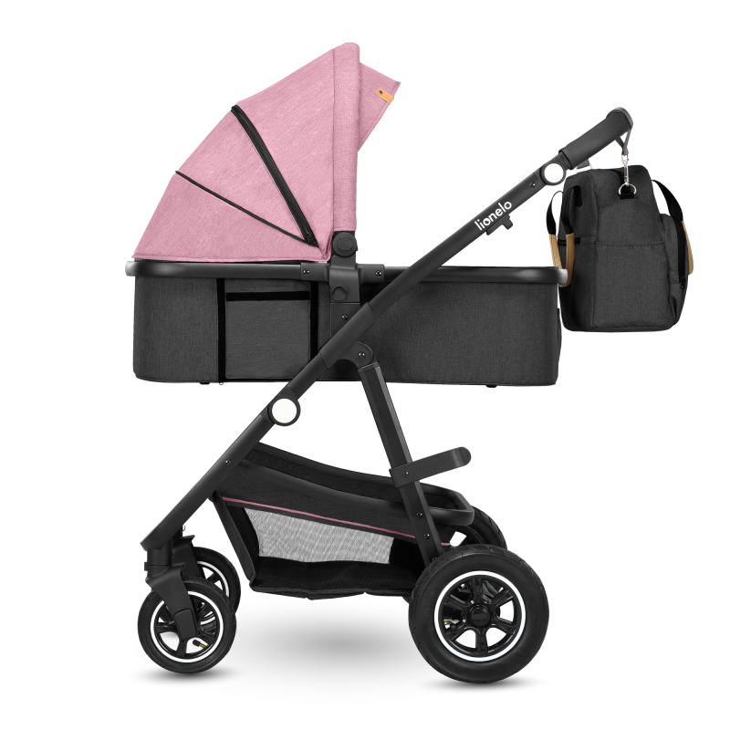 Lionelo Amber 3 в 1 Pink Rose - Багатофункціональна коляска з сидінням