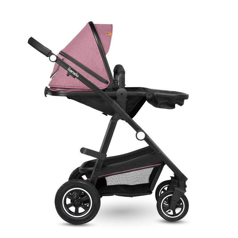 Lionelo Amber 3 в 1 Pink Rose - Багатофункціональна коляска з сидінням