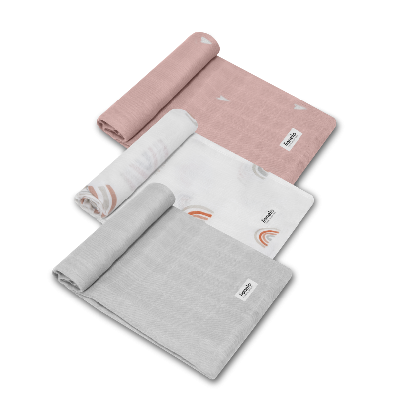 Lionelo Bamboo Set Rainbow - Набір дитячих пелюшок