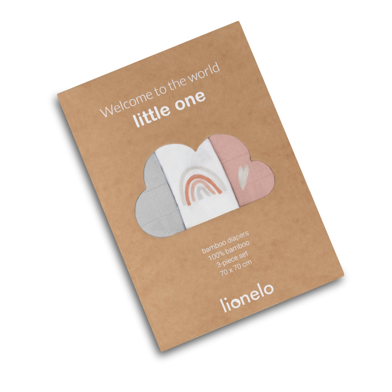 Lionelo Bamboo Set Rainbow - Набір дитячих пелюшок