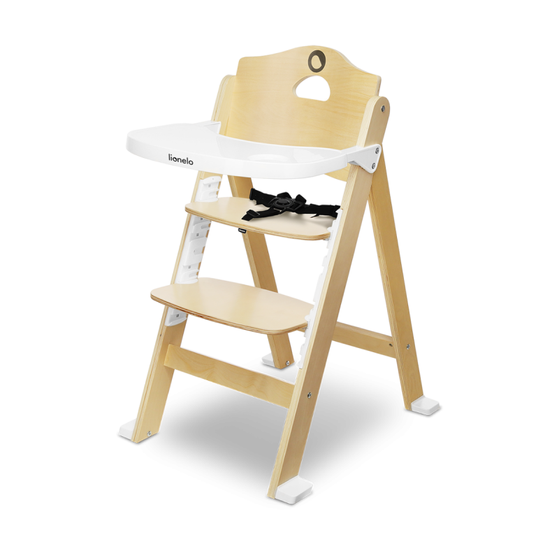 Lionelo Floris White Natural - Стільчик для годування