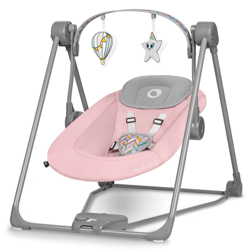 Lionelo Otto Pink Baby - Крісло-гойдалка
