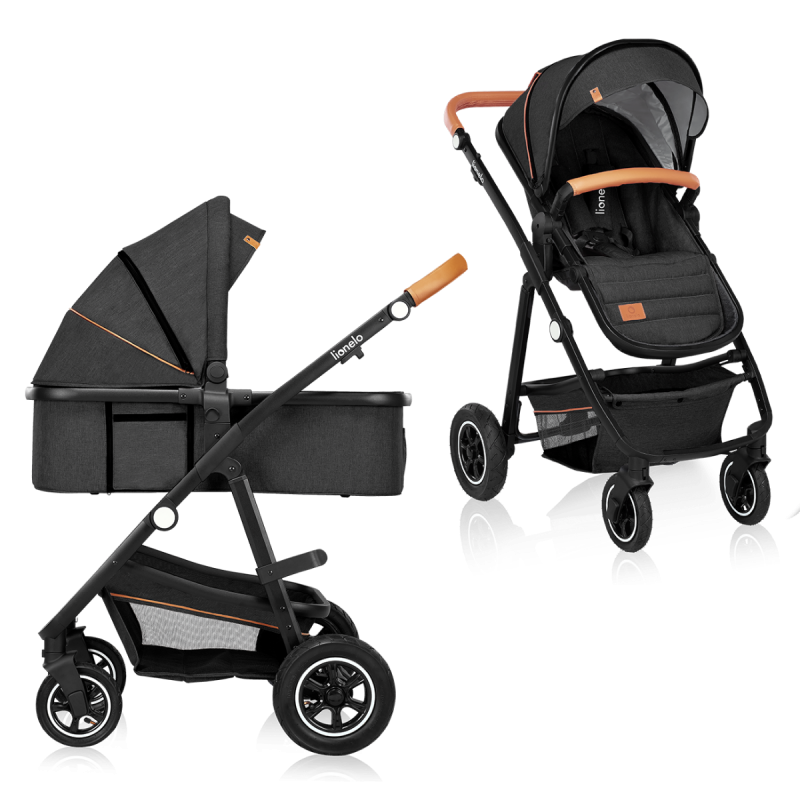 Lionelo Amber 2 в 1 Grey Graphite - Багатофункціональна коляска
