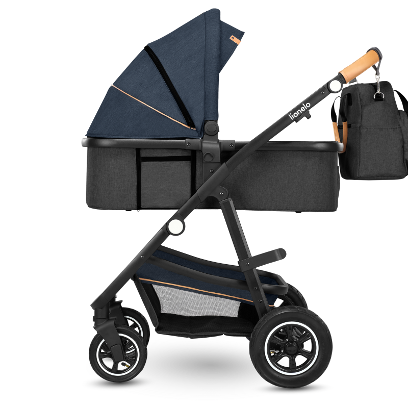 Lionelo Amber 3 в 1 Blue Navy - Багатофункціональна коляска з сидінням