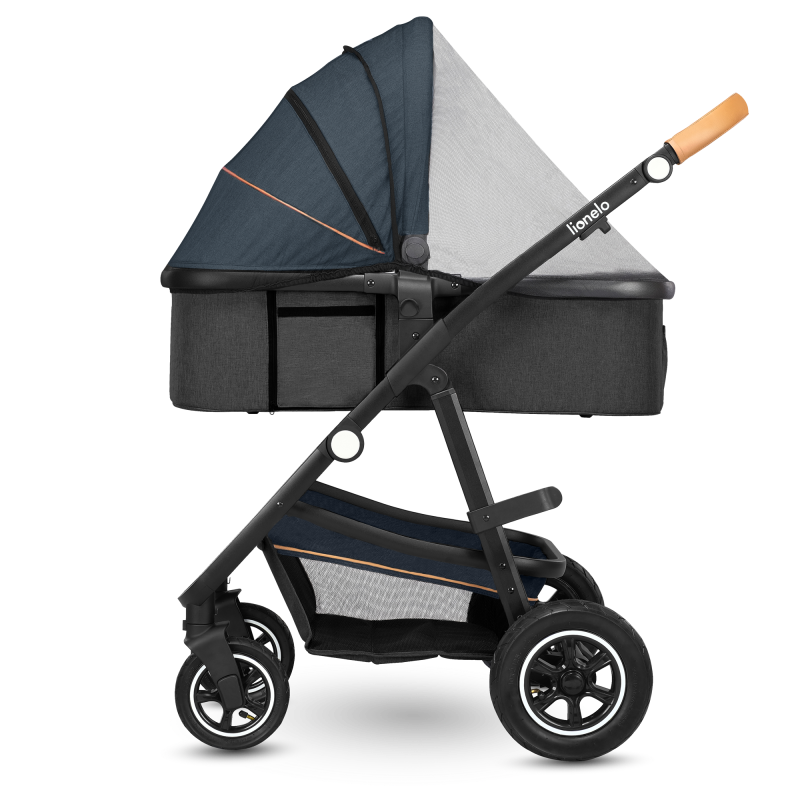 Lionelo Amber 3 в 1 Blue Navy - Багатофункціональна коляска з сидінням
