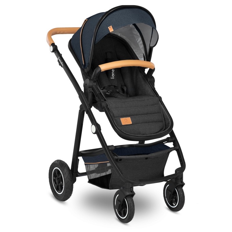 Lionelo Amber 3 в 1 Blue Navy - Багатофункціональна коляска з сидінням