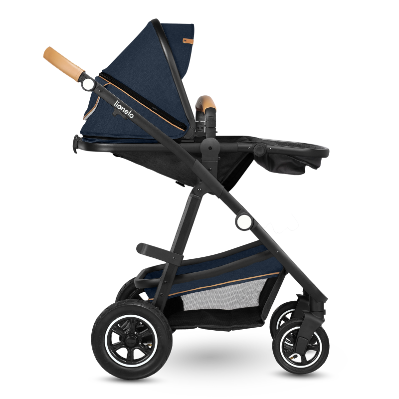 Lionelo Amber 3 в 1 Blue Navy - Багатофункціональна коляска з сидінням