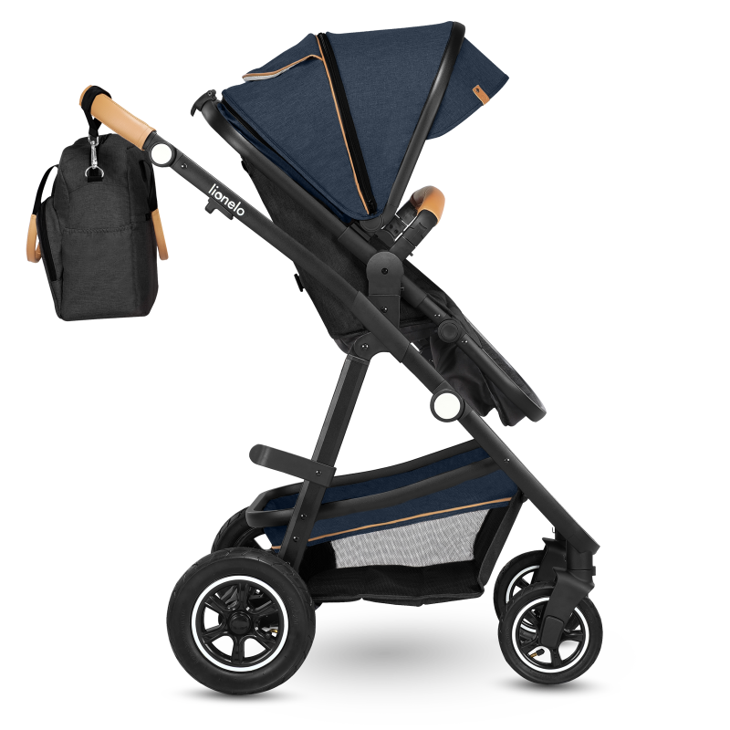 Lionelo Amber 3 в 1 Blue Navy - Багатофункціональна коляска з сидінням