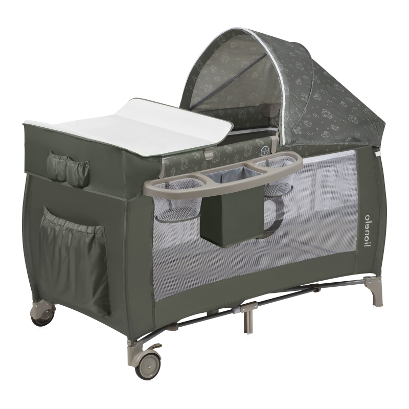 Lionelo Sven Plus Beige Olive - Дорожнє ліжечко
