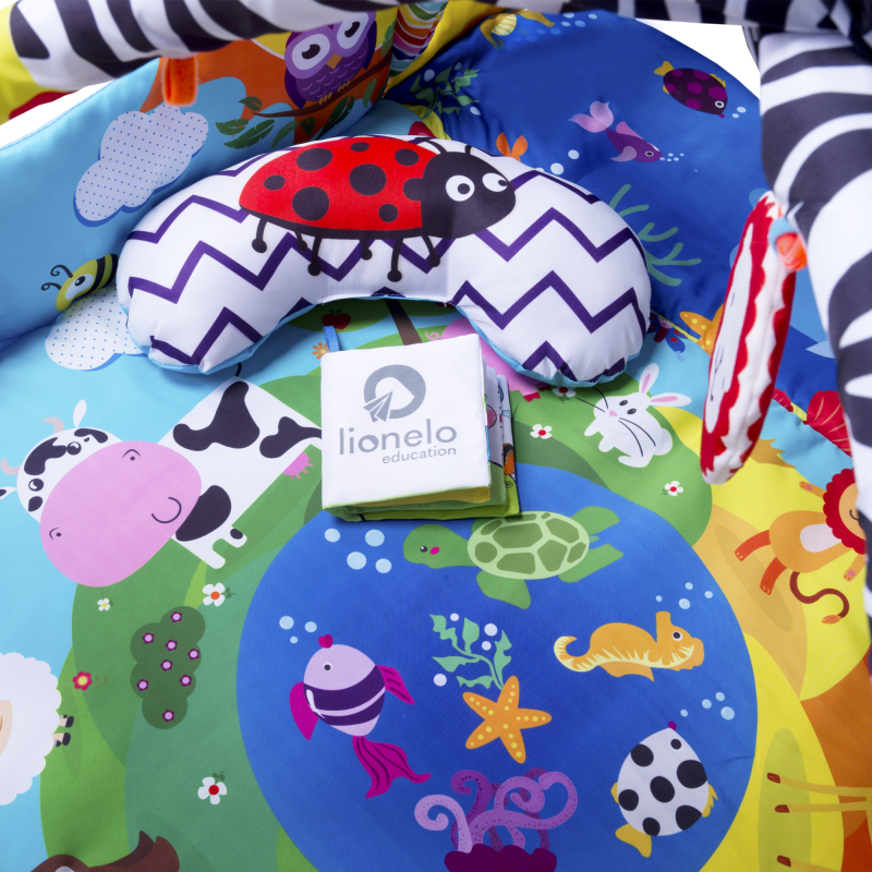 Lionelo Anika Plus Blue Yellow - Розвиваючий килимок