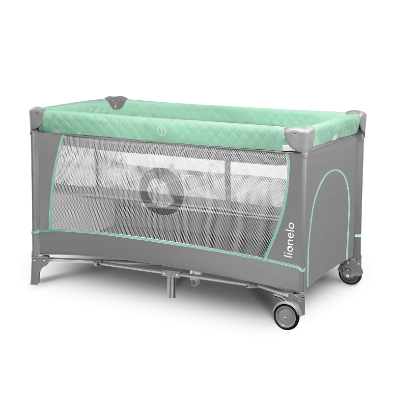 Lionelo Flower Turquoise - Дитяче ліжко-манеж