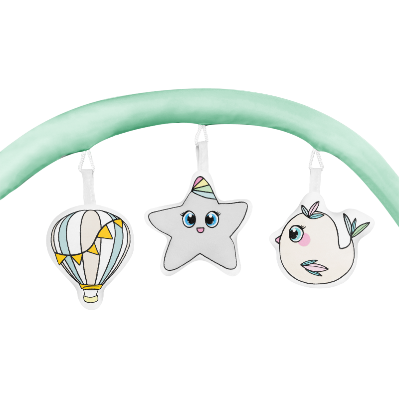 Lionelo Flower Turquoise - Дитяче ліжко-манеж