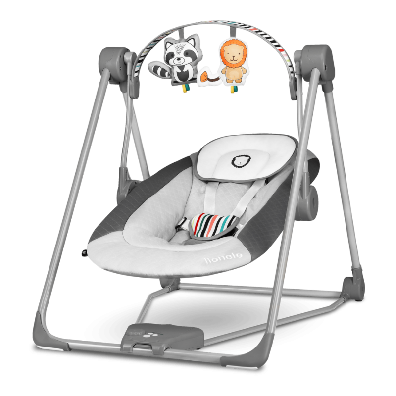 Lionelo Otto Cozy Grey - Крісло-гойдалка
