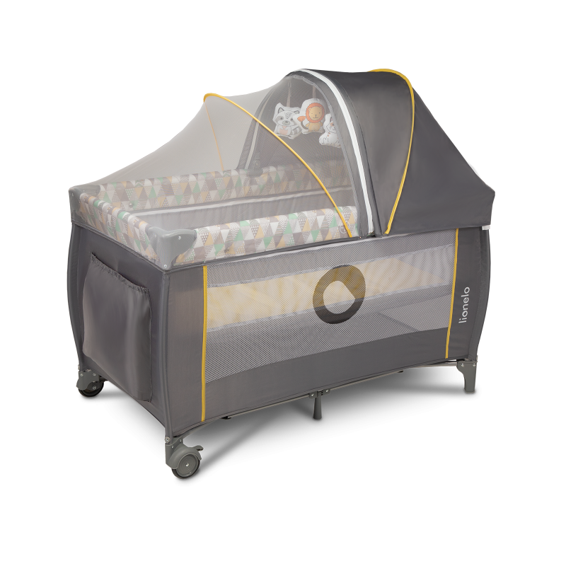 Lionelo Sven Plus Yellow Scandi - Дорожнє ліжечко
