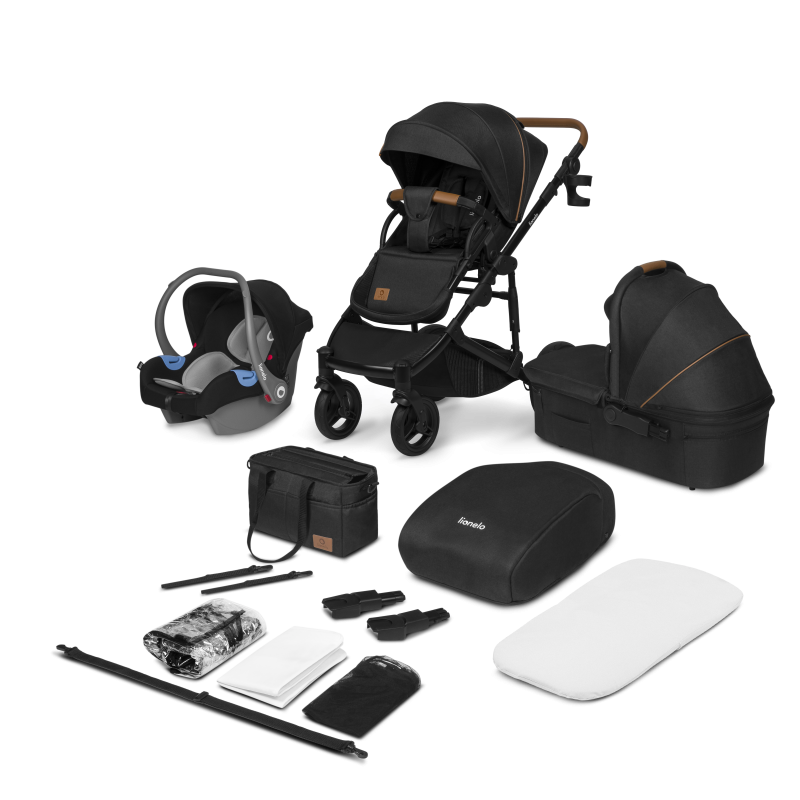 Lionelo Mari Tour 3 в 1 Black Onyx - Багатофункціональна коляска з сидінням