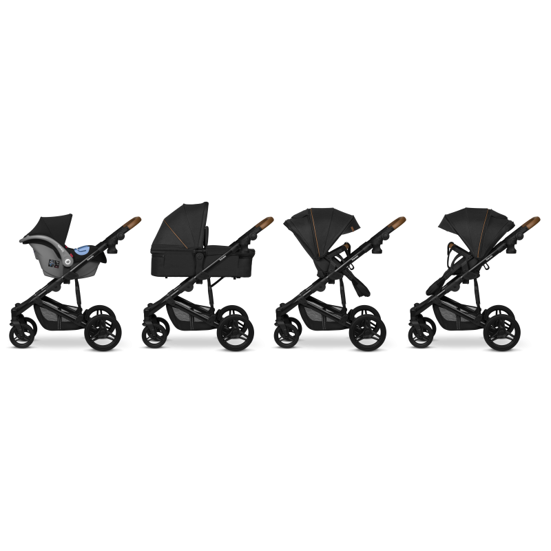 Lionelo Mari Tour 3 в 1 Black Onyx - Багатофункціональна коляска з сидінням