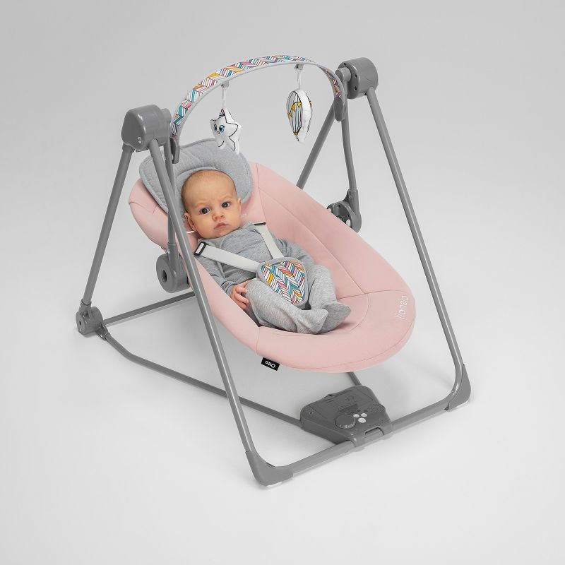 Lionelo Otto Pink Baby - Крісло-гойдалка