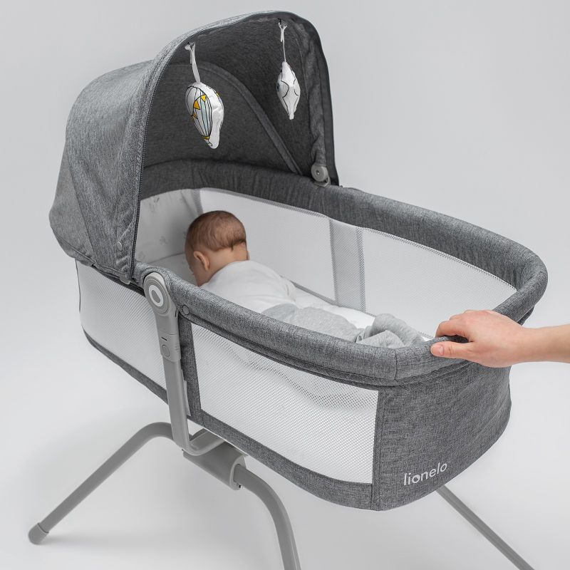 Lionelo Malin Grey Stone - Ліжко з функцією колиски