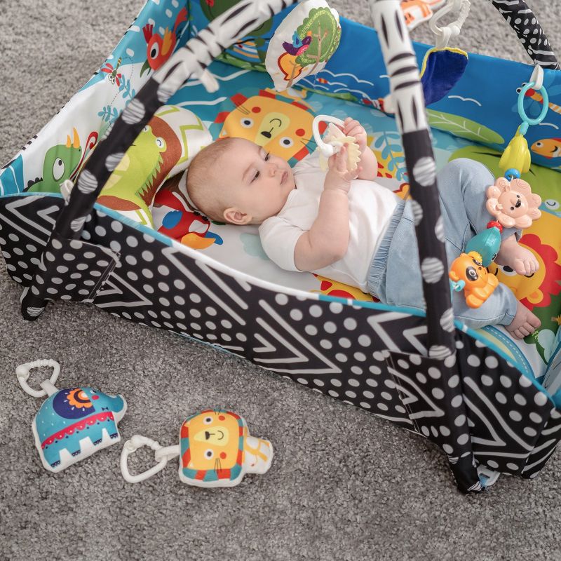Lionelo Anika Plus Blue Yellow - Розвиваючий килимок