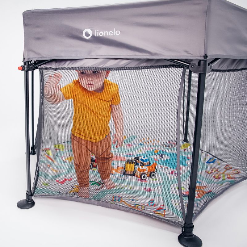 Lionelo Roel Grey Multicolor - Дитячий манеж