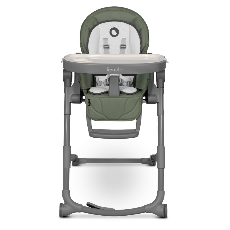 Lionelo Cora Plus Green Olive - Стільчик для годування з функцією лежака