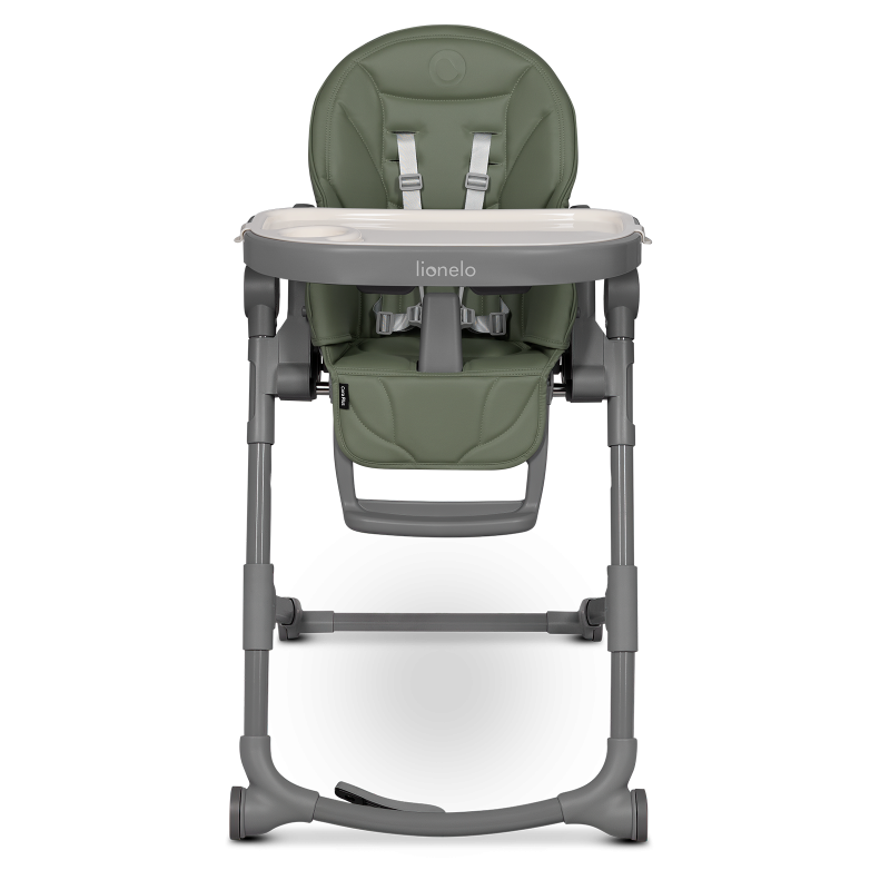 Lionelo Cora Plus Green Olive - Стільчик для годування з функцією лежака
