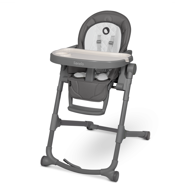 Lionelo Cora Plus Grey Stone - Стільчик для годування з функцією лежака