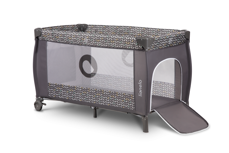 Lionelo Sven Plus Grey Scandi - Дорожнє ліжечко