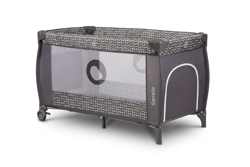 Lionelo Sven Plus Grey Scandi - Дорожнє ліжечко