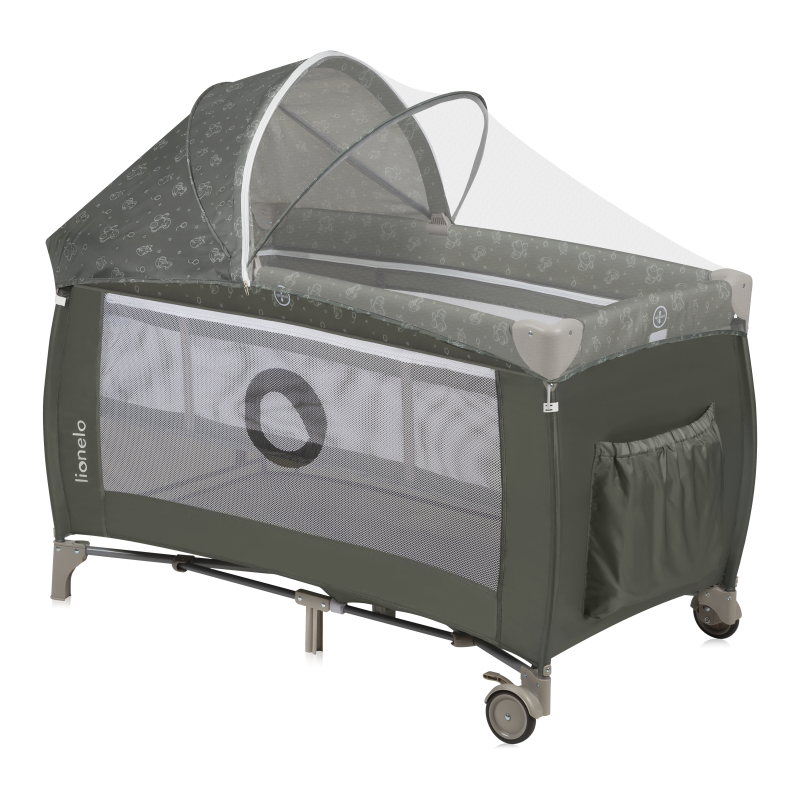 Lionelo Sven Plus Beige Olive - Дорожнє ліжечко