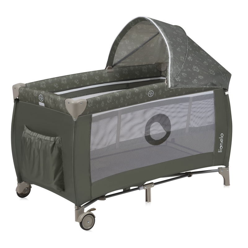 Lionelo Sven Plus Beige Olive - Дорожнє ліжечко