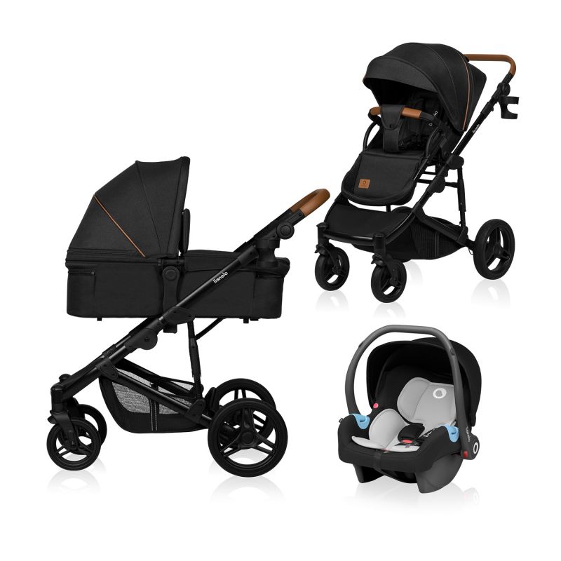 Lionelo Mari Tour 3 в 1 Black Onyx - Багатофункціональна коляска з сидінням