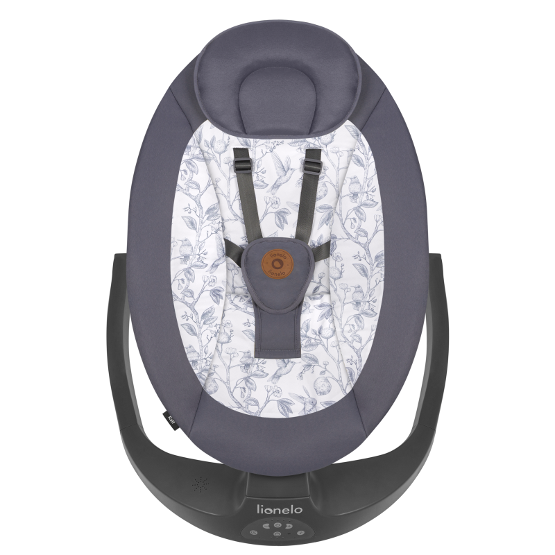 Lionelo Ralf Grey White - Крісло-гойдалка