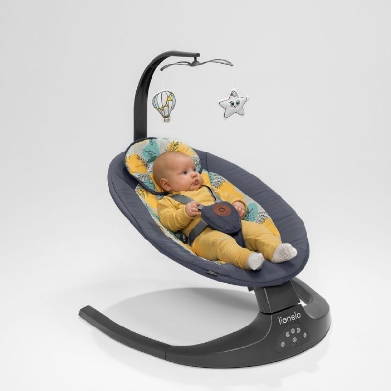 Lionelo Ralf Grey Graphite - Крісло-гойдалка