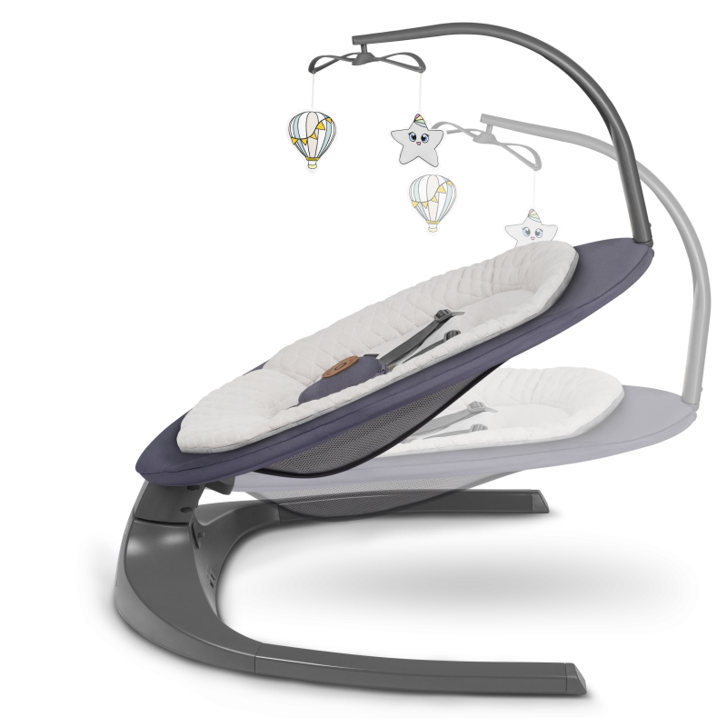 Lionelo Ralf Grey Graphite - Крісло-гойдалка