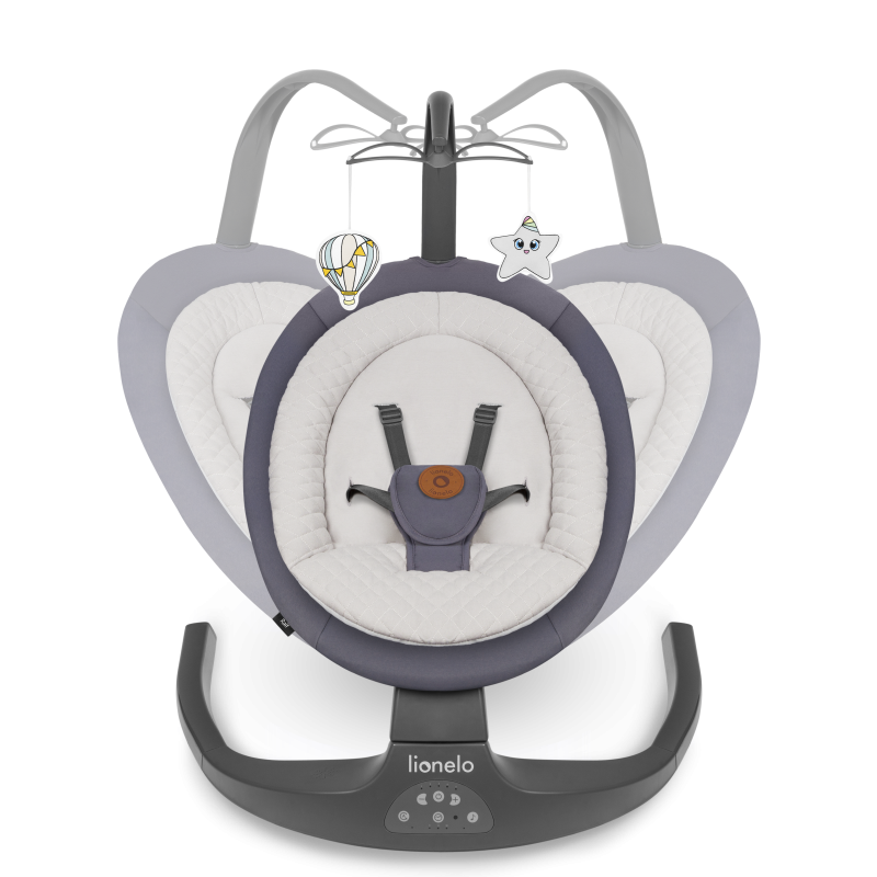 Lionelo Ralf Grey Graphite - Крісло-гойдалка