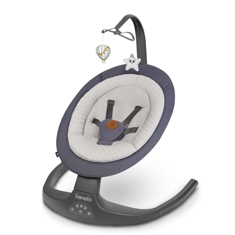 Lionelo Ralf Grey Graphite - Крісло-гойдалка