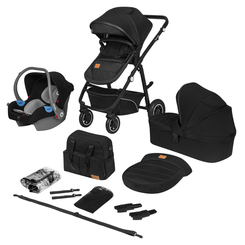 Lionelo Bianka 3 в 1 Black Onyx - Багатофункціональна коляска з сидінням
