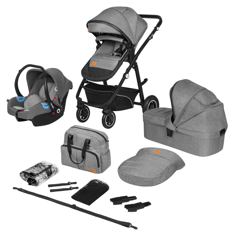 Lionelo Bianka 3 в 1 Grey Stone - Багатофункціональна коляска з сидінням