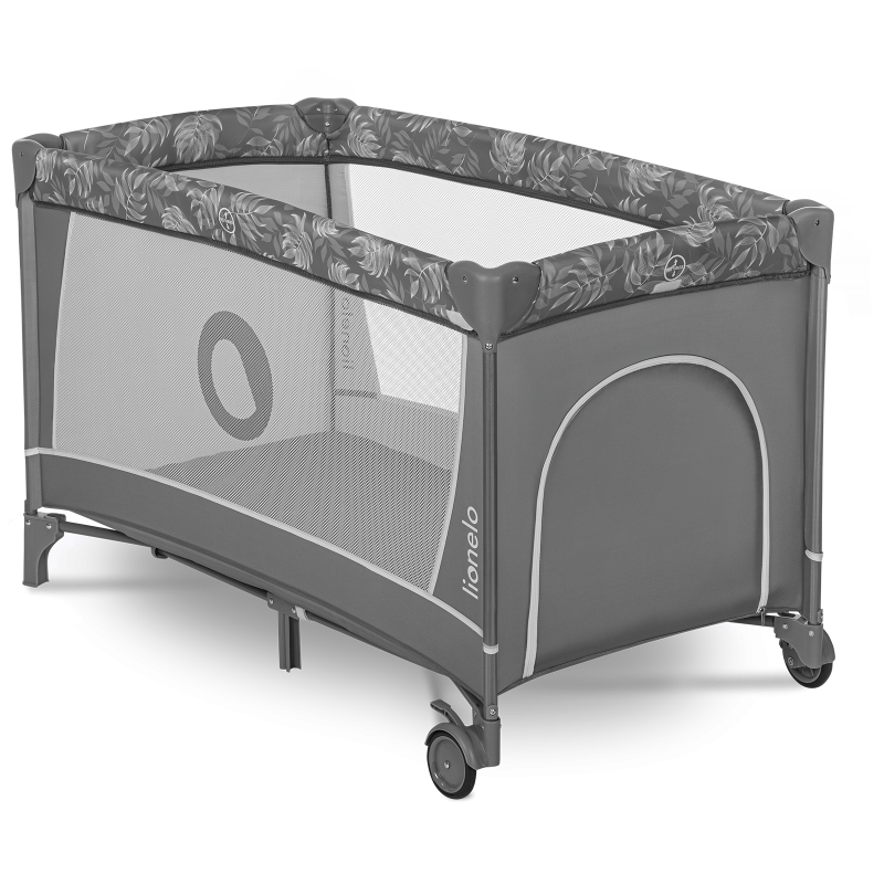 Lionelo Flower Grey Stone - Дитяче ліжко-манеж