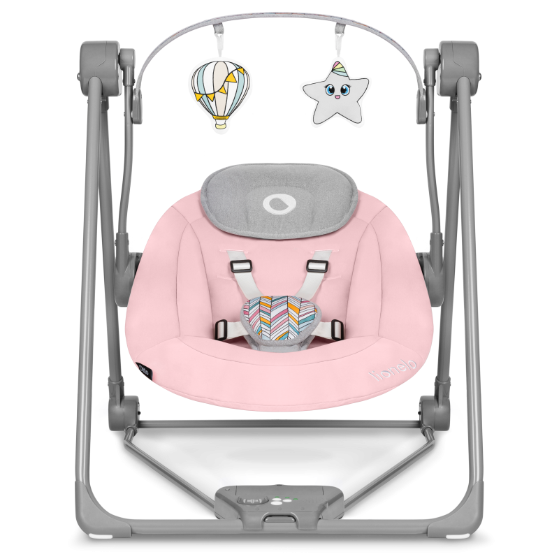 Lionelo Otto Pink Baby - Крісло-гойдалка