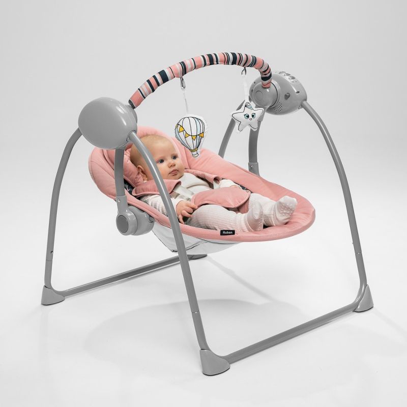 Lionelo Ruben Pink Baby - Крісло-гойдалка