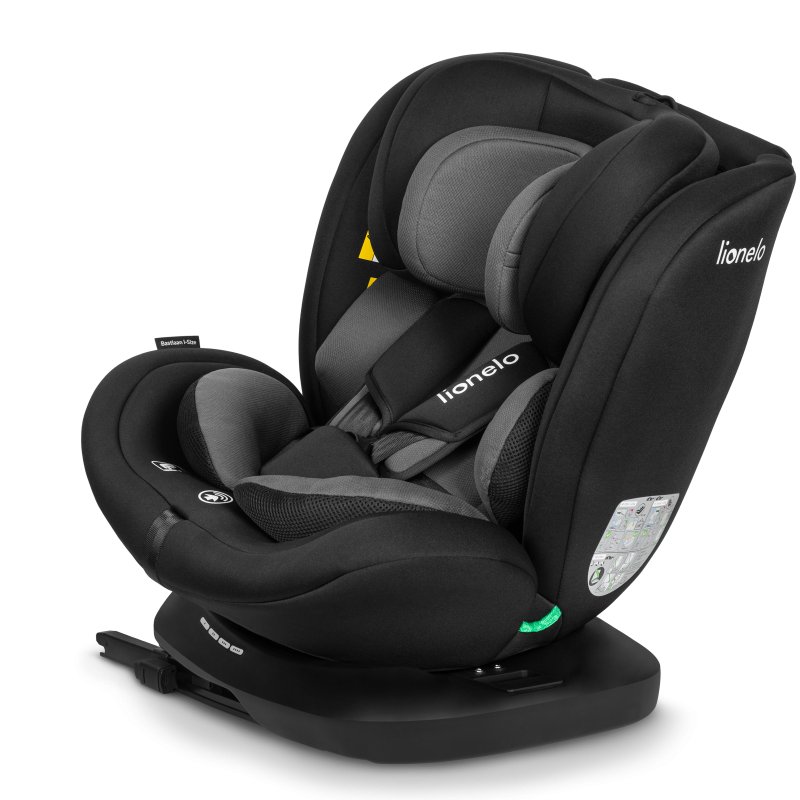 Lionelo Bastiaan i-Size Black Grey - Автокрісло