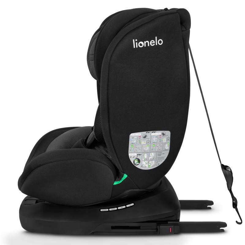 Lionelo Bastiaan i-Size Black Grey - Автокрісло