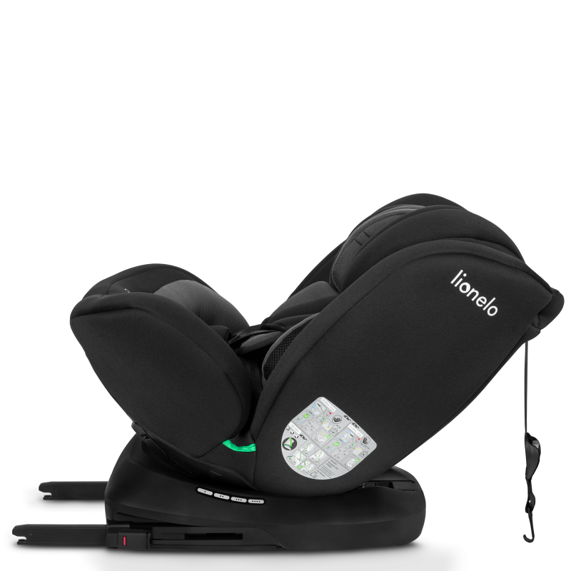 Lionelo Bastiaan i-Size Black Grey - Автокрісло