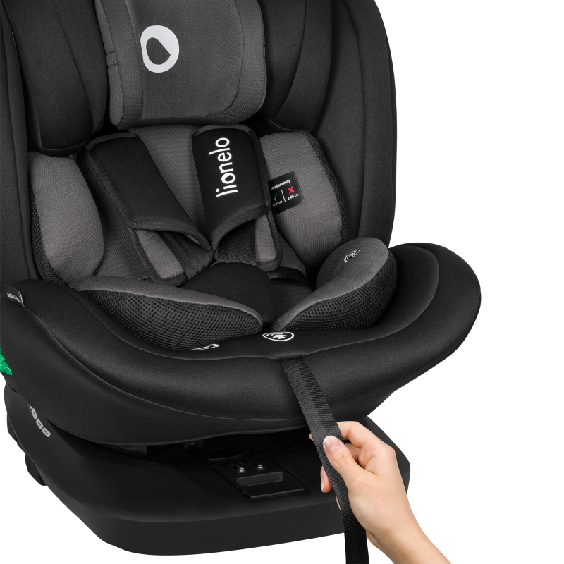 Lionelo Bastiaan i-Size Black Grey - Автокрісло