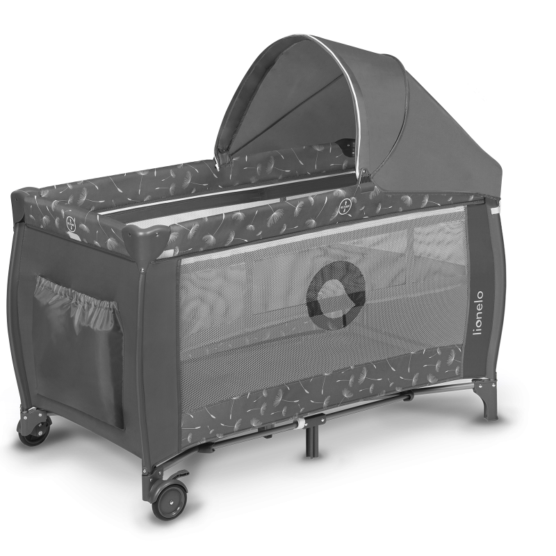 Lionelo Sven Plus Grey Concrete - Дорожнє ліжечко