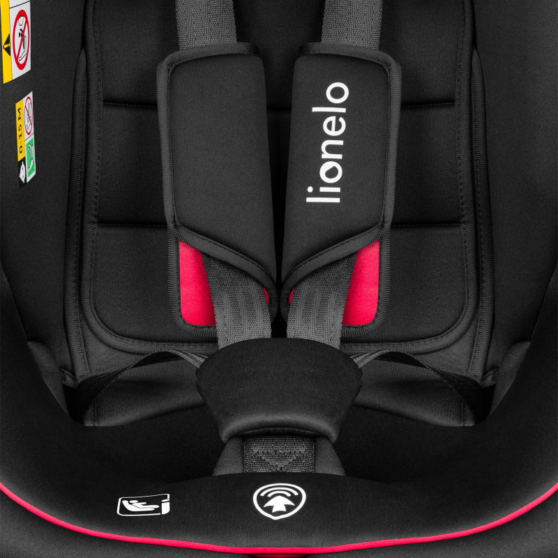 Lionelo Bastiaan i-Size Black Red - Автокрісло