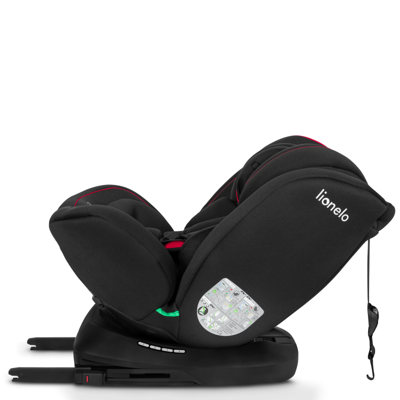 Lionelo Bastiaan i-Size Black Red - Автокрісло